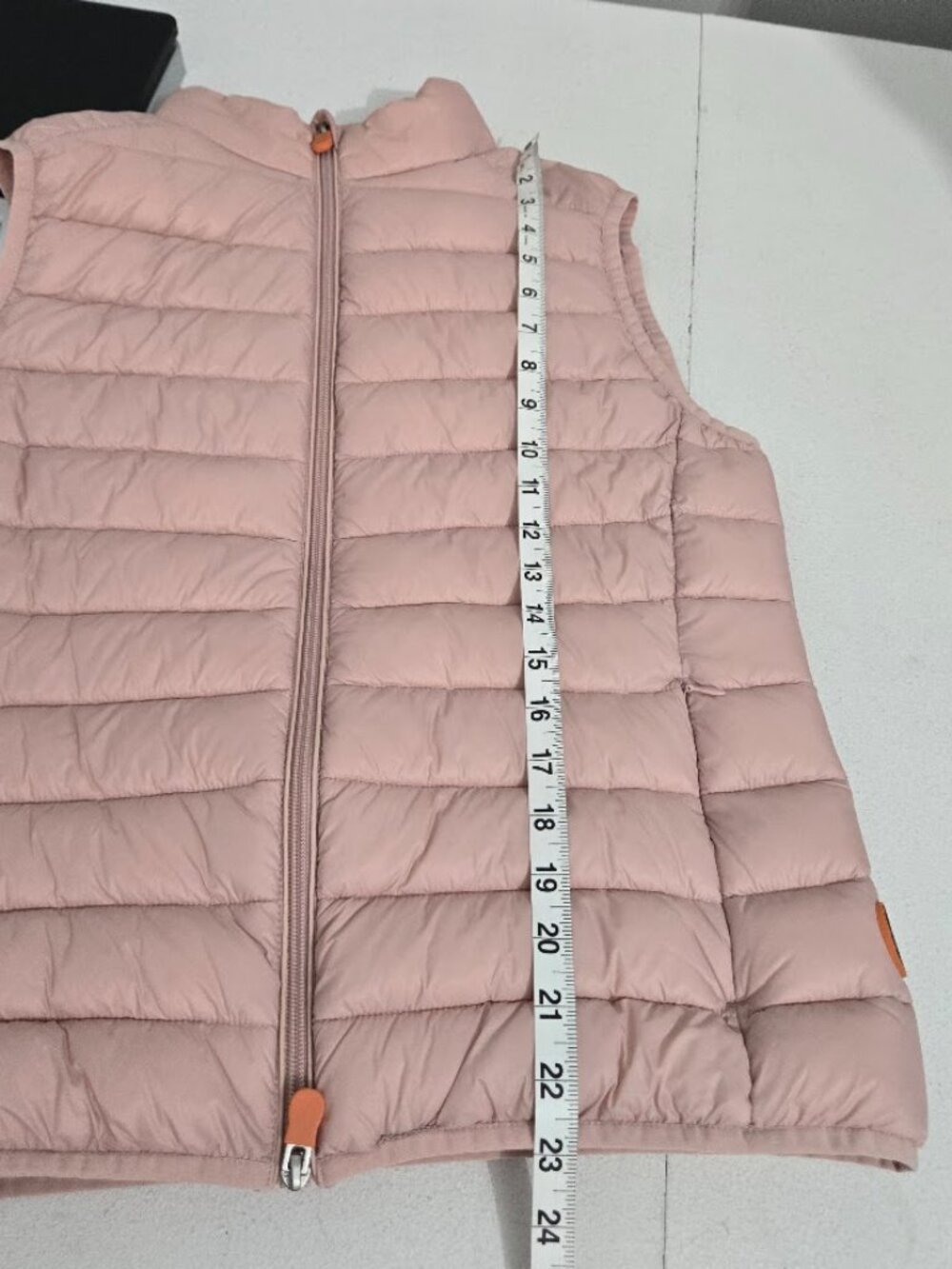 Save the Duck Womens Plumtech Pink Puffer Vest Sz S Full Zip Sustainable Outdoor - Picture 8 of 9